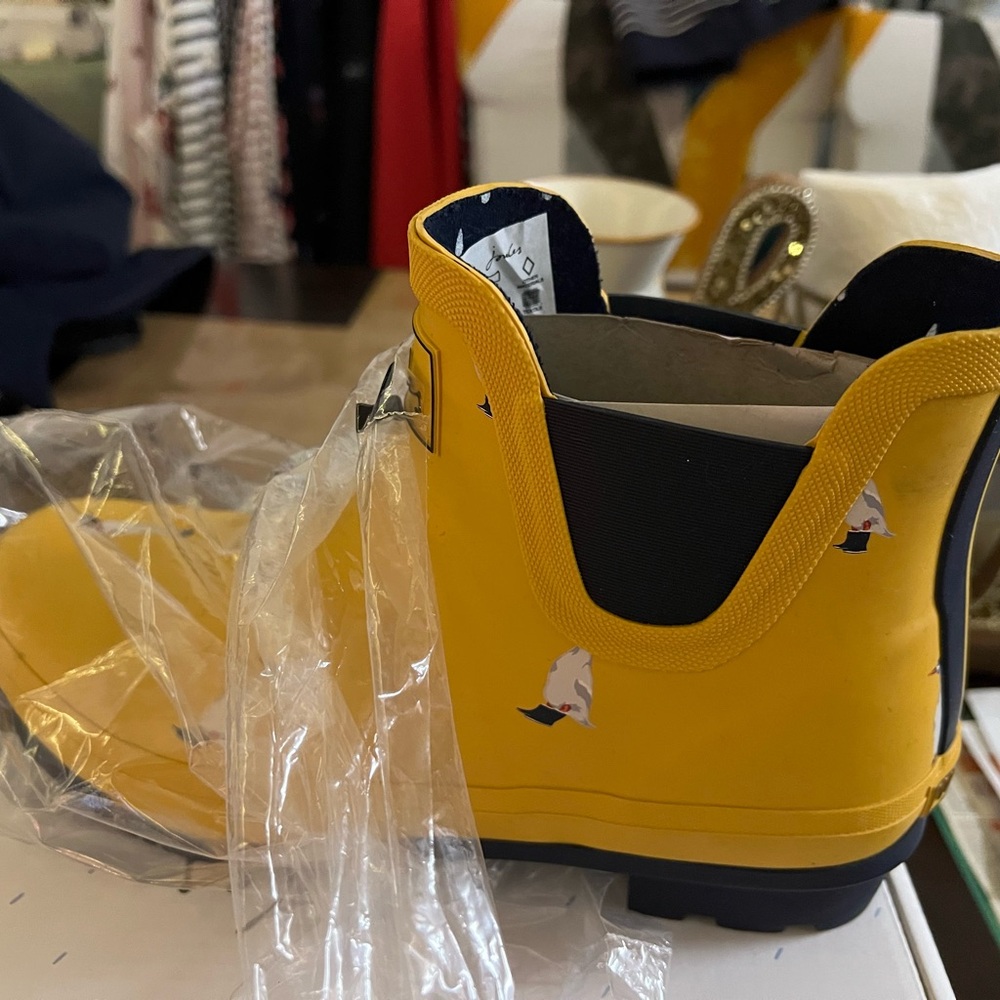 Joules Yellow Rain Boots